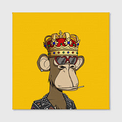 Холст квадратный NFT ape king, цвет: 3D-принт — фото 2