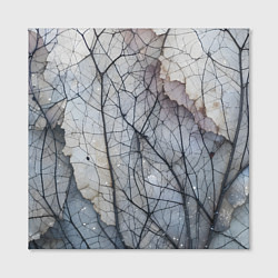 Холст квадратный Прожилки листьев, цвет: 3D-принт — фото 2