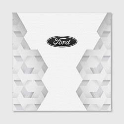 Холст квадратный Ford white poly, цвет: 3D-принт — фото 2