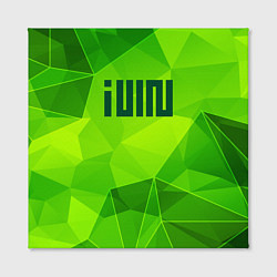 Холст квадратный Gidle green poly, цвет: 3D-принт — фото 2