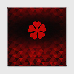 Холст квадратный Black Clover red poly, цвет: 3D-принт — фото 2