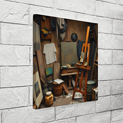 Холст квадратный Мастерская художника, цвет: 3D-принт — фото 2