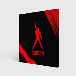 Холст квадратный Queen - red gradient, цвет: 3D-принт