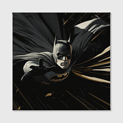 Холст квадратный Бэтмен черный плащ, цвет: 3D-принт — фото 2