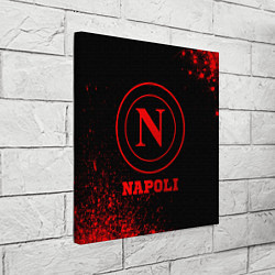 Холст квадратный Napoli - red gradient, цвет: 3D-принт — фото 2
