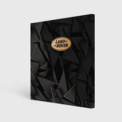 Холст квадратный Land Rover golden poly, цвет: 3D-принт