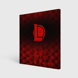 Холст квадратный League of Legends red poly, цвет: 3D-принт
