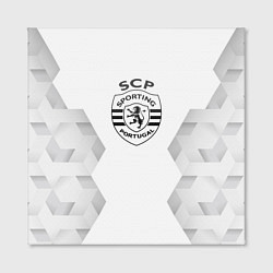 Холст квадратный Sporting white poly, цвет: 3D-принт — фото 2