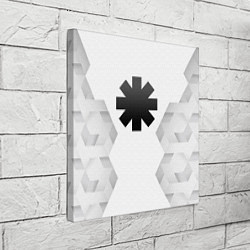 Холст квадратный Red Hot Chili Peppers white poly, цвет: 3D-принт — фото 2