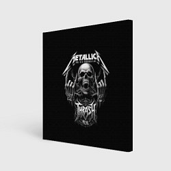 Холст квадратный Thrash metal - Metallica group, цвет: 3D-принт