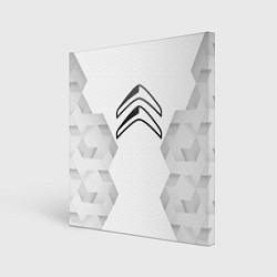 Холст квадратный Citroen white poly, цвет: 3D-принт