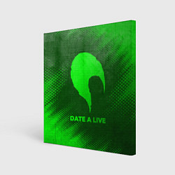 Холст квадратный Date A Live - green gradient, цвет: 3D-принт