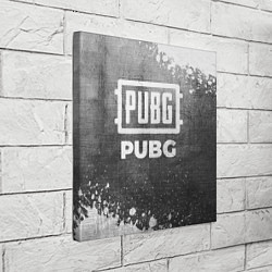 Холст квадратный PUBG - grey gradient, цвет: 3D-принт — фото 2