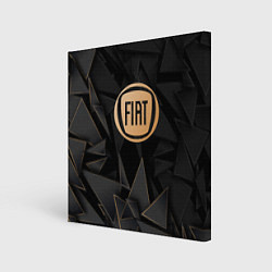 Холст квадратный Fiat golden poly, цвет: 3D-принт
