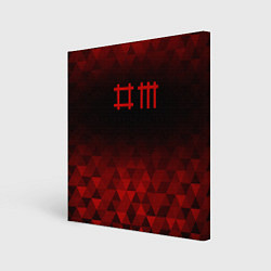 Картина квадратная Depeche Mode red poly