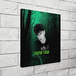 Холст квадратный Сектор газа зеленый фон, цвет: 3D-принт — фото 2