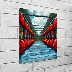 Холст квадратный Зал Муай Тай, цвет: 3D-принт — фото 2
