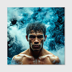 Холст квадратный Артуро Гатти в дыму, цвет: 3D-принт — фото 2