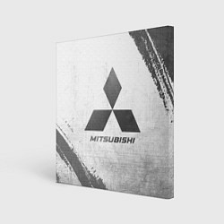 Холст квадратный Mitsubishi - white gradient, цвет: 3D-принт