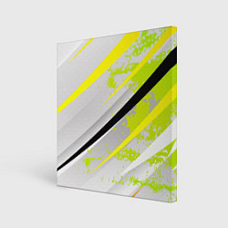 Картина квадратная Color white light green