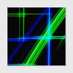 Холст квадратный Color blue black green, цвет: 3D-принт — фото 2