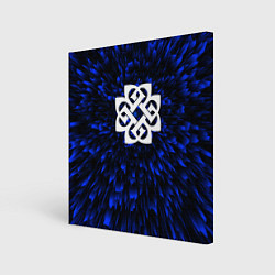 Холст квадратный Breaking Benjamin blue energy, цвет: 3D-принт