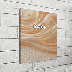 Холст квадратный Inzoi лого на блестящем фоне, цвет: 3D-принт — фото 2