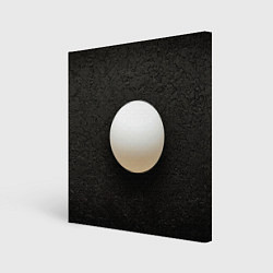 Картина квадратная Мяч для пинг понга на черном