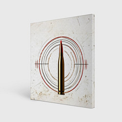 Картина квадратная Патрон на белом