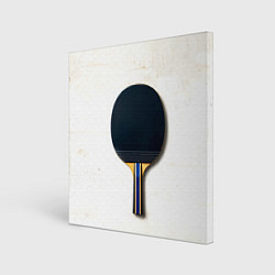 Картина квадратная Черная ракетка для пинг понга