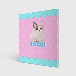 Картина квадратная Inzoi с кошечкой