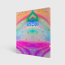 Картина квадратная Inzoi с золотыми звездочками