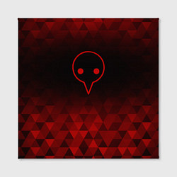 Холст квадратный Evangelion red poly, цвет: 3D-принт — фото 2