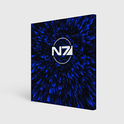 Картина квадратная Mass Effect blue energy