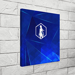 Холст квадратный Tomb Raider blue poly, цвет: 3D-принт — фото 2