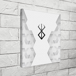 Холст квадратный Berserk white poly, цвет: 3D-принт — фото 2