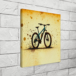 Холст квадратный Горный велосипед на бежевом, цвет: 3D-принт — фото 2