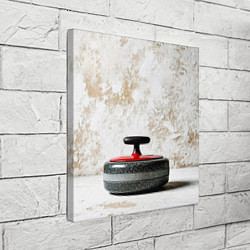 Холст квадратный Камень для кёрлинга на белом, цвет: 3D-принт — фото 2