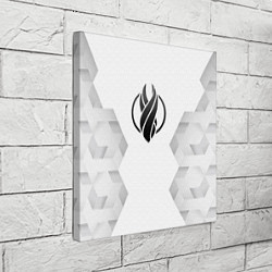 Холст квадратный Dead Space white poly, цвет: 3D-принт — фото 2