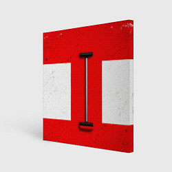 Холст квадратный Щётка для кёрлинга, цвет: 3D-принт