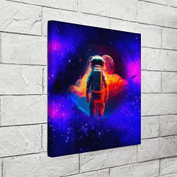 Холст квадратный Огненный путь космонавта, цвет: 3D-принт — фото 2