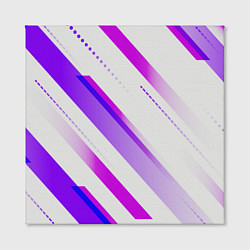 Холст квадратный Color white pink, цвет: 3D-принт — фото 2