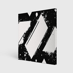 Холст квадратный Color black white, цвет: 3D-принт