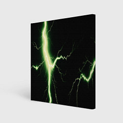 Холст квадратный Lightning yellow текстура, цвет: 3D-принт