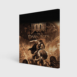Холст квадратный Doom the dark ages, цвет: 3D-принт