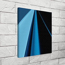Холст квадратный Black blue, цвет: 3D-принт — фото 2