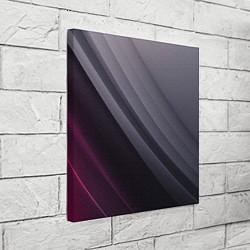 Холст квадратный Color black grey, цвет: 3D-принт — фото 2