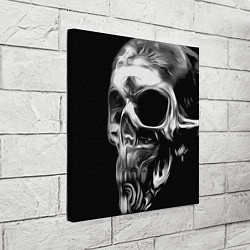 Холст квадратный Стилизованный череп, цвет: 3D-принт — фото 2