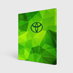 Картина квадратная Toyota green poly
