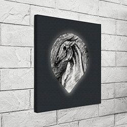 Холст квадратный Черепа лошадей - эскиз, цвет: 3D-принт — фото 2